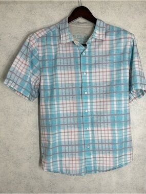 Tommy Bahama•Men's•XL•Shirt•Coconut Point• Plaidio•IslandZone•Short-Sleeve•EUC